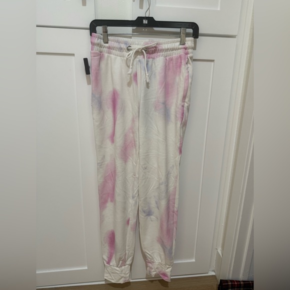 PAIGE Pants - PAIGE Tie-Dye Joggers - Pink and Purple